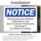 Signmission Trespassing And Loitering Forbidden By Law OSHA Notice Sign, Vinyl Decal, 10in W x 7in L, 2PK OS-2PACK-NS-D-710-L-18730 - alternate 5